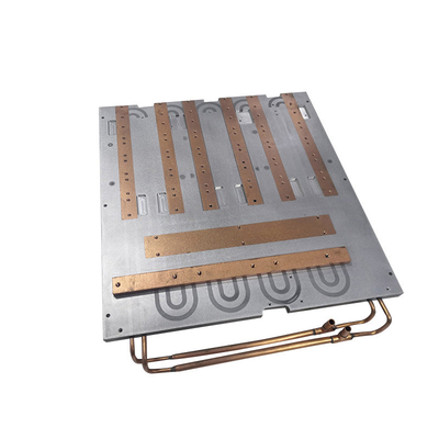 Kupferne Wasserschlauch-Laser-Ausrüstungs-kalte Platte, CNC bearbeitete kalte Platte maschinell