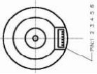 9V-16V 36 mm OD Bürstenloser Drehzahlgetriebemotor 4 Pole