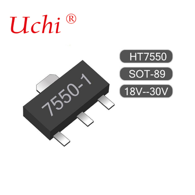 SOT89-3 HT7550-1 100mA Niedrige Leistung LDO 24V in batteriebetriebenen Geräten