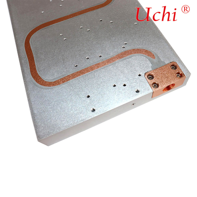 Industriegeräte Aluminiumprofil Kupferrohr Heizkörper Hochleistungswassergekühlt Plattenheizkörper kundenspezifische Verarbeitung