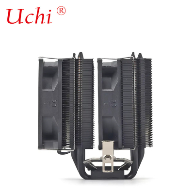 Dual Tower Dual Fan Schwarzer Lüfter Kühlgerät PC-Mutterplatte CPU-Kühler