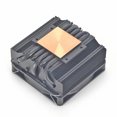 Heizrohr-Kühler I3 I5 I7 I9 Lga775 1150 1151 1155 1156 1700 1366 2011 AMD AM4 AM5 Universal Horizontale CPU Kühlventilator Schwarz