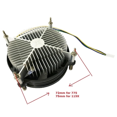 Intel 92mm Silent Fan Lga I5 I7 CPU Kühlgerät für PC-Prozessorkühlung