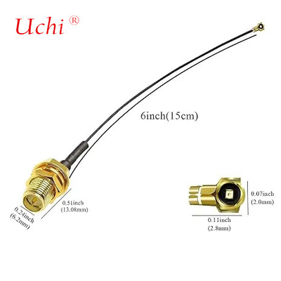 WiFi-Antennenverstärker mit 15cm 6inch 1.13mm RP-SMA weiblich bis UFL Koaxialkabel Kommunikationskabel