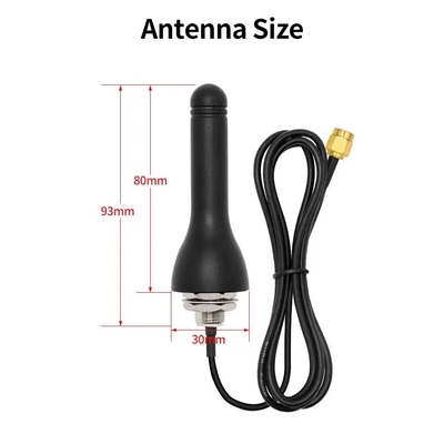 80mm 2,4GHz Außenwasserdichte ABS Gummi-Ente WiFi-Antenne für SMA-Vertikalpolarisierung