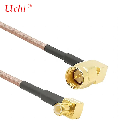 Kabel mit geringem Verlust SMA-Male zu MCX Männlich Rechtswinkel 6 Zoll 15 cm Stecker RF RG316 Koaxial Antenne Pigtail