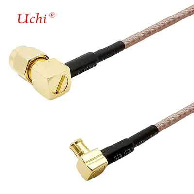 Kabel mit geringem Verlust SMA-Male zu MCX Männlich Rechtswinkel 6 Zoll 15 cm Stecker RF RG316 Koaxial Antenne Pigtail