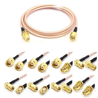 RP SMB Männlich zu Männlich Stecker mit RG178 RG316 RF Koaxialkabel 50ohm 6GHz