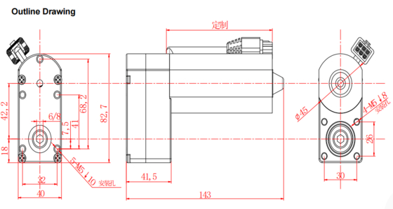 MT010 Elektrischer Hubtischmotor mit Überlastschutz und Kollisionserkennung