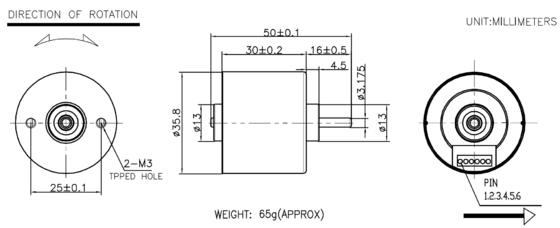 BLDC 3630 Bürstenlose Motoren für Industriegeräte und Haushaltsanwendungen