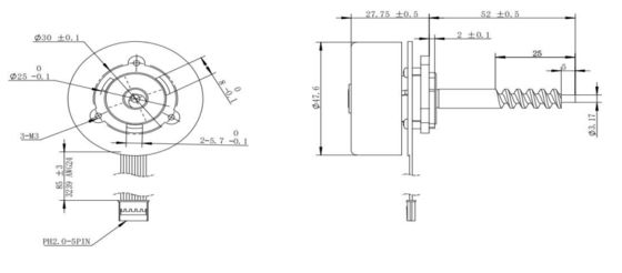 BLDC 4820 Bürstenlose Motoren für medizinische Geräte und Geschäftsgeräte