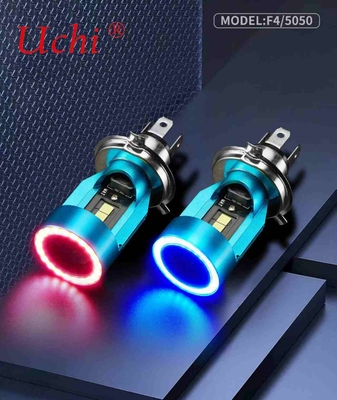 F4 Motorrad Farbwechsel-LED-Lichtstreifen-Winkel-Auge-LED-Scheinwerfer