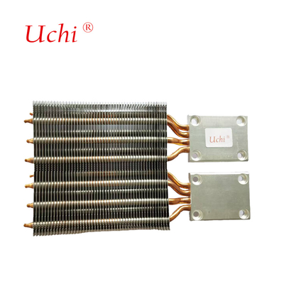 Kleiner 8-Heatpipe-Aluminium-Kupfer-PC-CPU-Kühler mit Reißverschlussrippen für effiziente Temperaturkontrolle