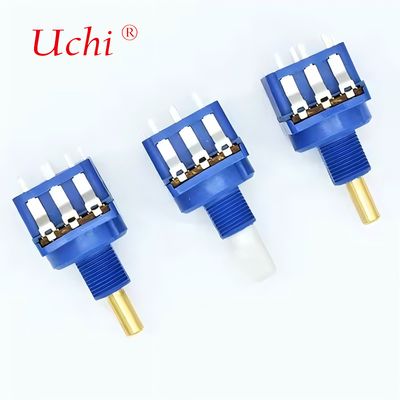 WH116AK Solide Kupferwelle Drehdimmer Potentiometer mit 10A Druckschalter