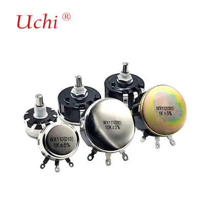 WX111 Einzel-Umdrehung Drahtpotentiometer Einstellbarer Widerstand 1W Präzisions-Drehwiderstand