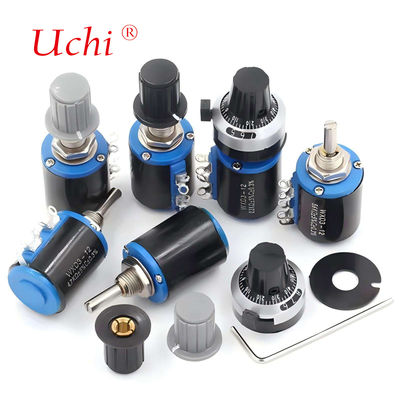 WXD3-12 1W 10k Ohm 5-Ring Mehrgang-Präzisionsdraht-Drehwiderstand