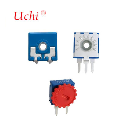 CA6 Spanischer Potentiometer Einstellbarer Widerstand Einzel-Umdrehung Kohleschicht-Trimmer-Potentiometer