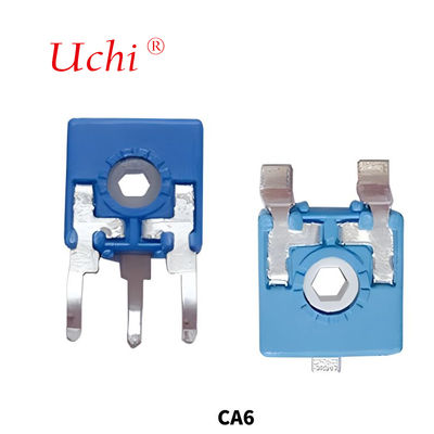 CA6 Spanischer Potentiometer Einstellbarer Widerstand Einzel-Umdrehung Kohleschicht-Trimmer-Potentiometer
