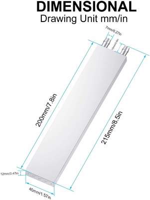 Ein Flüssigwasserkühler-Kühlersystem mit einem silbernen Wärmeabsorptionskopf Flüssigkühlkühler