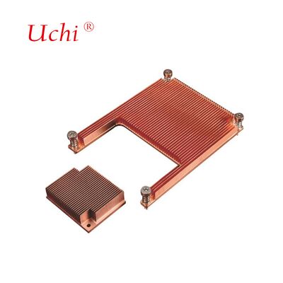 70mm 100mm 120mm Aluminum Copper Skived Fin Stacked Heat Sink For GPUs
