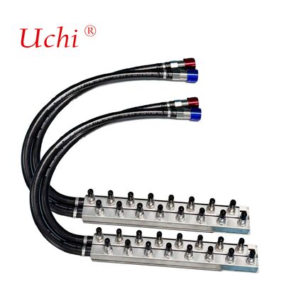 Konstruktion von Verteiler-Wasser-Kühlungs-Armaturen, Verteilerrohr und flüssigkeitsgekühlter Platte