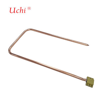 Kupfer flüssigkeitsgekühltes, rechtwinklig gebogenes Wärmerohr