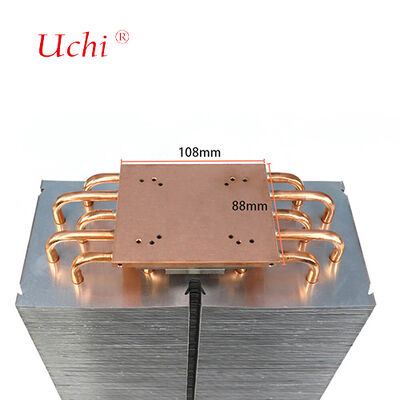 1500W LED-Wärmewasserbecken - 5 Zipper-Finnen-Wärmepipe Kühlmodul