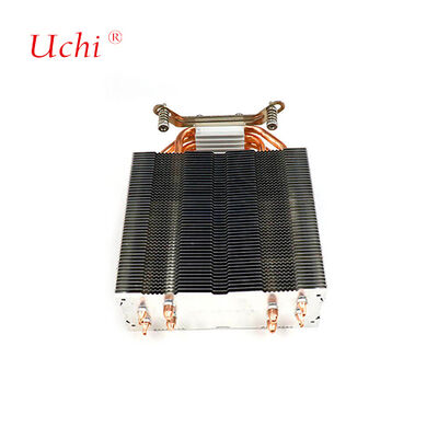 Clip-Reißverschlussrippe für Computer-CPU-Kühlkörper mit 4 Wärmerohren