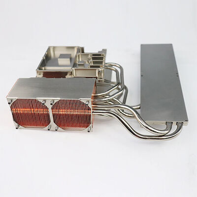 Zipsflosse Lötwerk Aluminium Kupfer Heizkessel mit Wärmeleitungen