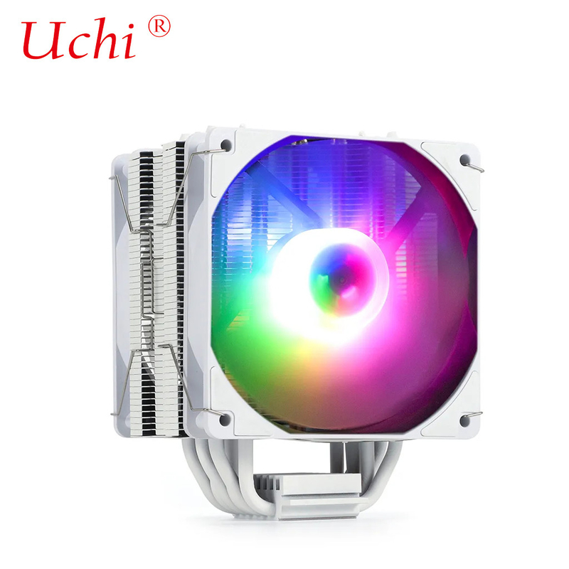 220W Weiß RGB ARGB CPU Kühlventilator mit 6 Heatpipe Für Computer Server Prozessor Lga1151 1155 1366 1700 2011 AMD FM AM3 AM4 AM5