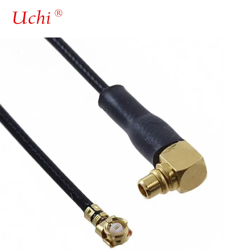 Niedrigverlust 1,13 mm Kabel Rechtswinkel MMCX Männlich zu MHF1 UFL Kabel