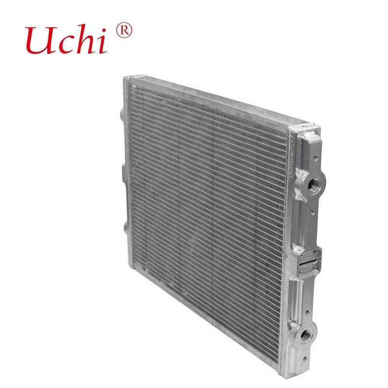 Wasserplatten-Rippen-Wärmetauscher Mikrokanal-Wärmetauscher Kompakt Leichtgewicht