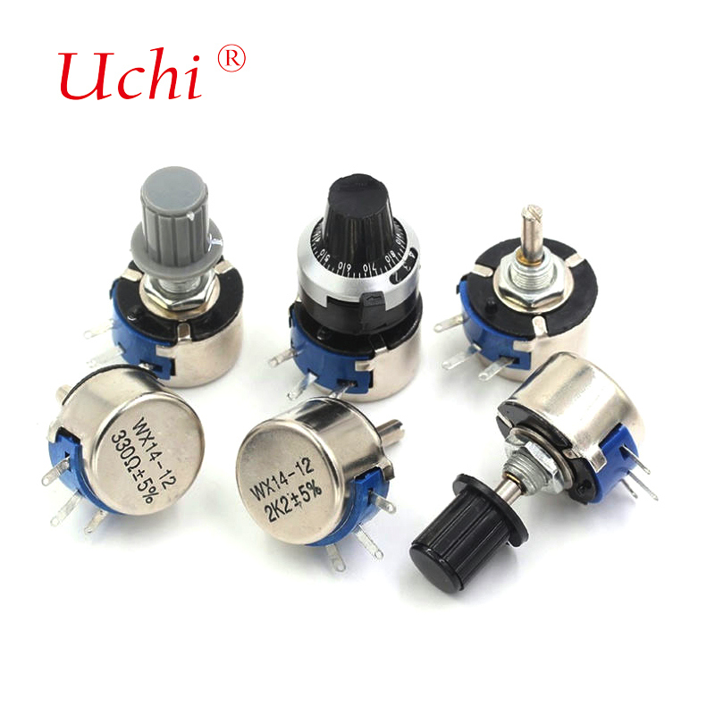 WX14-12 3w Single-turn Wire-wound Rv12mm Rotary Potentiometer