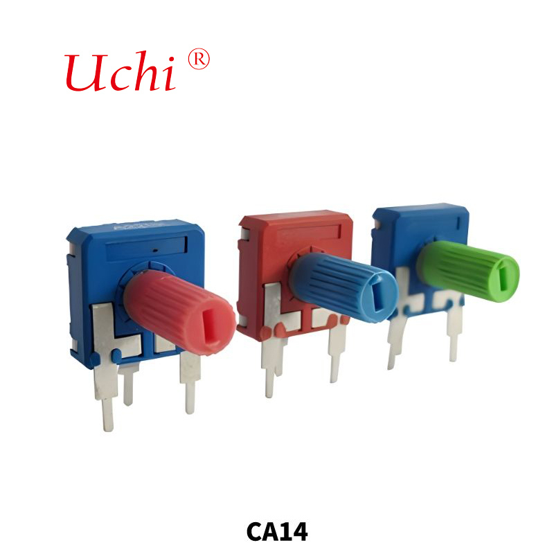 CA6 Spanischer Potentiometer Einstellbarer Widerstand Einzel-Umdrehung Kohleschicht-Trimmer-Potentiometer