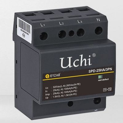 Einzigartiger BEWEGUNGEN 25kA Stromstoß-Schutz SPD integrierte Klasse 1 + 2