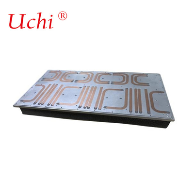 CNC-bearbeitetes Photovoltaik-Inverter Hochleistungs-Aluminium-Extrudiertes Heizkörper oder Schaufel-Zähne-Begrabenes Rohr zur Laserkühlung