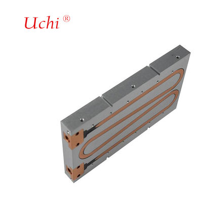 Kundenspezifischer 30-mm-wassergekühlter Block-Flüssigkeitskühler aus Aluminiumlegierung